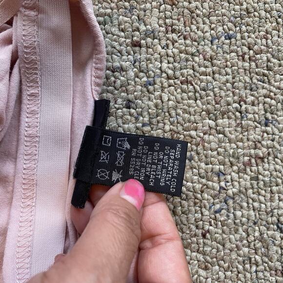 VTG Expess Women S Cami Built-In Bra Cotton Tank Top Adjustable Strap Pink Sexy - Picture 4 of 7